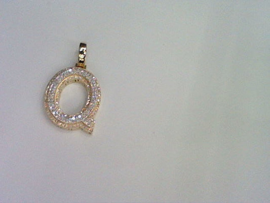 10KT 0.41CT D-MICROPAVE INITIAL Q""