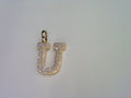10KT 0.35CT D-MICROPAVE INITIAL U""
