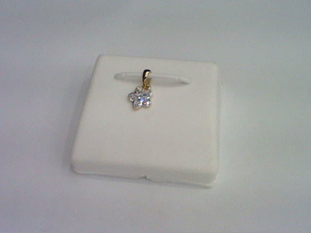 10KT 0.07CT D-LADIES PENDANT