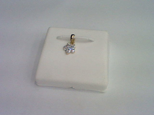 10KT 0.07CT D-LADIES PENDANT