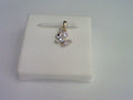 10KT 0.09CT D-LADIES PENDANT