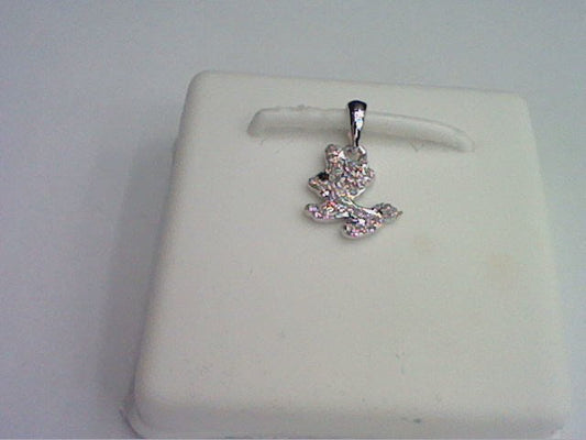10KT 0.09CT D-LADIES PENDANT