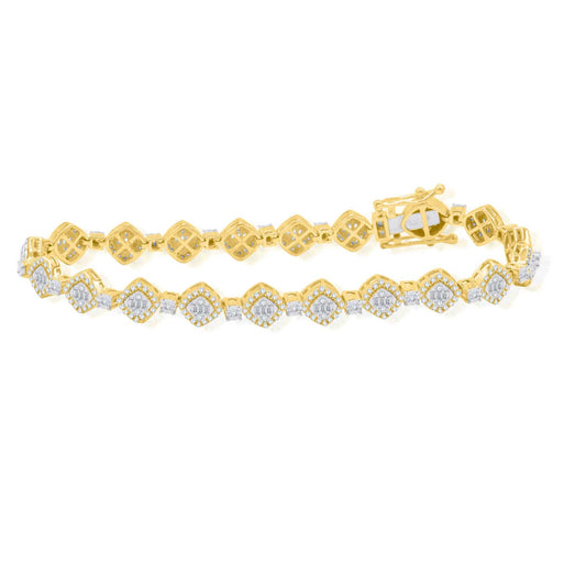 10KT 1.31CT D-BRACELET