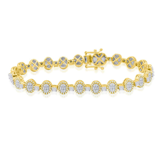 10KT 1.19CT D-BRACELET