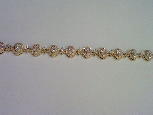 10KT 2.95CT D-NECKLACE BAGUETTES