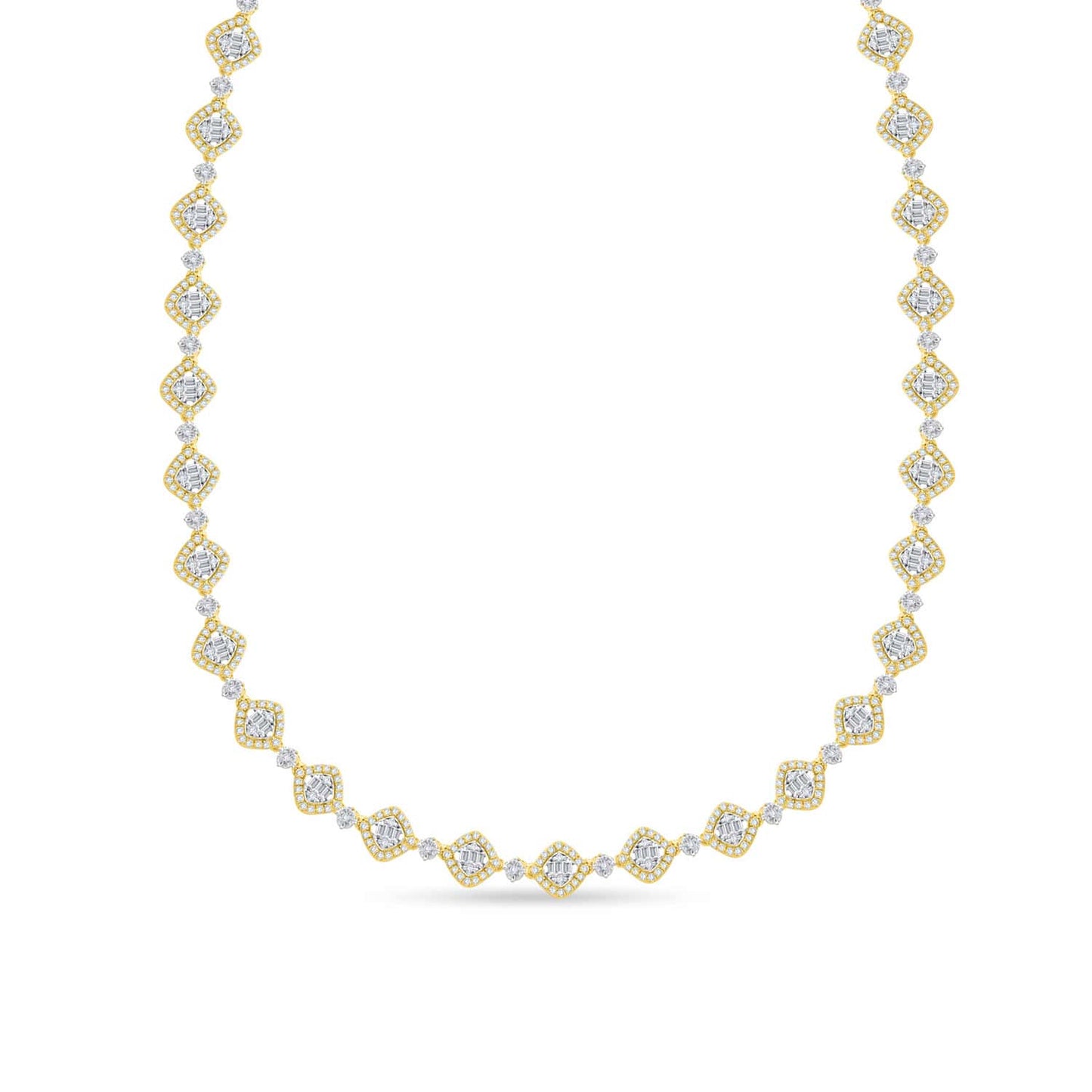 10KT 3.00CT D-NECKLACE