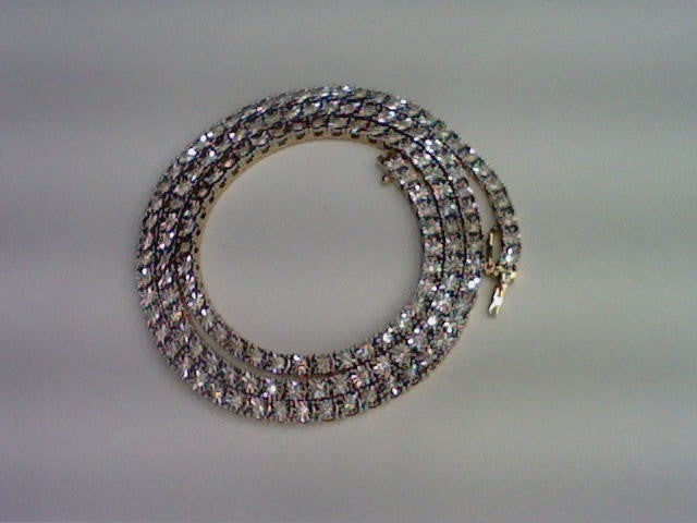 10KT 3.00-3.04CT D- FANUC NECKLACE "FOUR PRONGS"