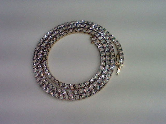 10KT 3.00-3.04CT D- FANUC NECKLACE "FOUR PRONGS"