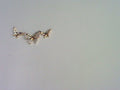 10KT 0.18CT D-LADIES PENDANT BAGUETTES "BUTTERFLY"