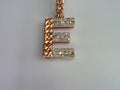 10KT 0.25CT D- BAGUETTE INITIAL E""