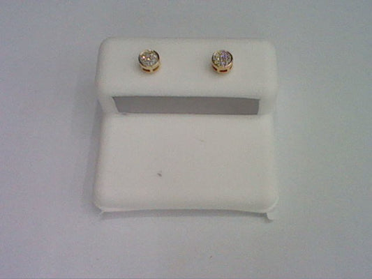 CLOSEOUT 10KT 0.04CT D-EARRINGS
