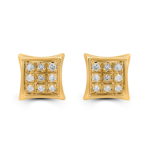CLOSEOUT 10KT 0.04CT D-EARRINGS "KITE"