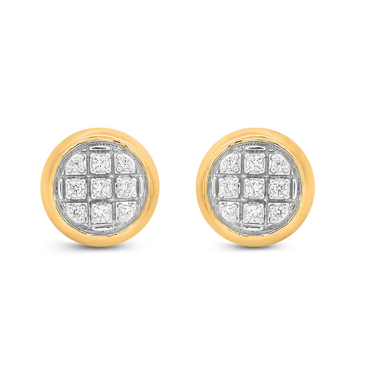 CLOSEOUT 10KT 0.05CT D-EARRINGS