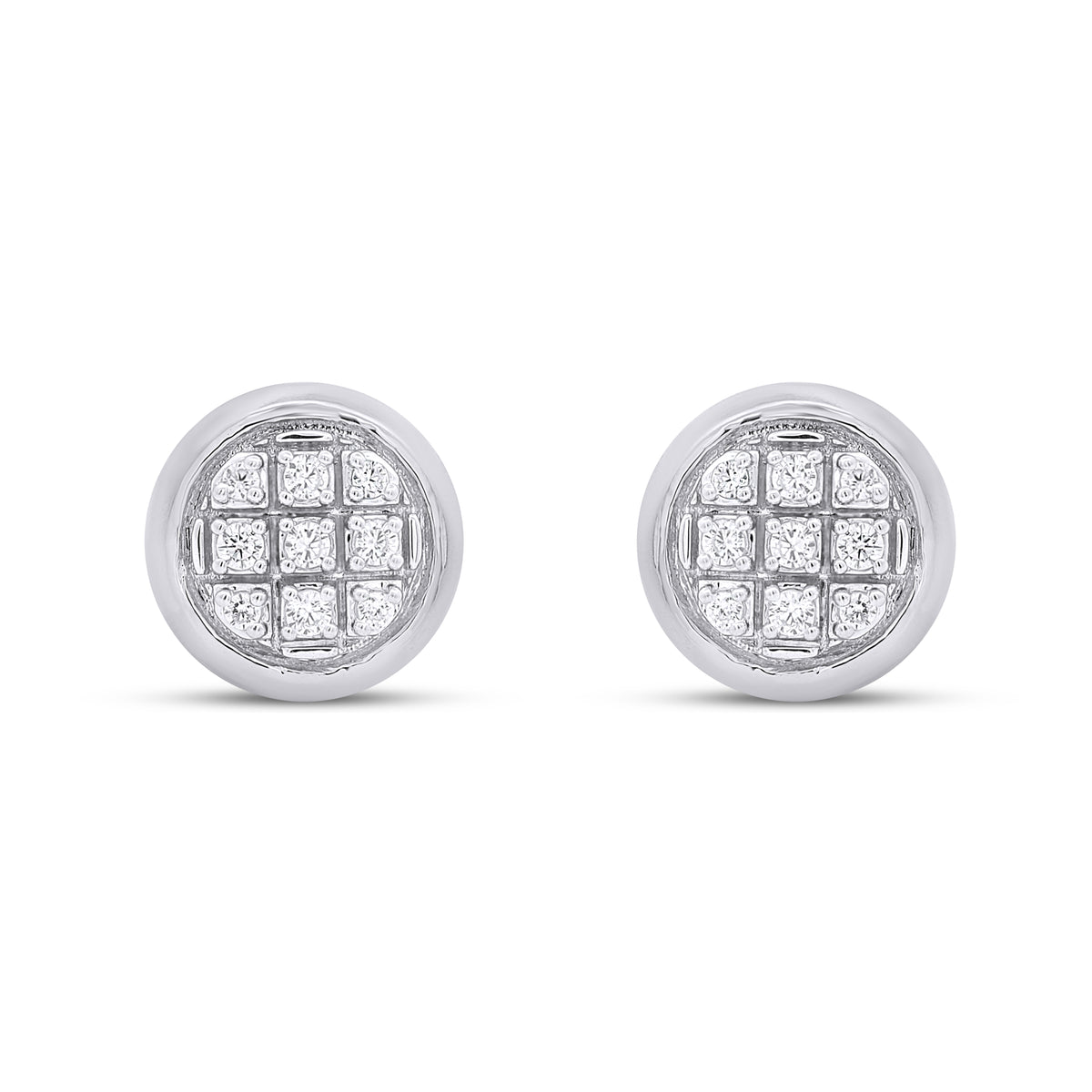 CLOSEOUT 10KT 0.05CT D-EARRINGS"ROUND"