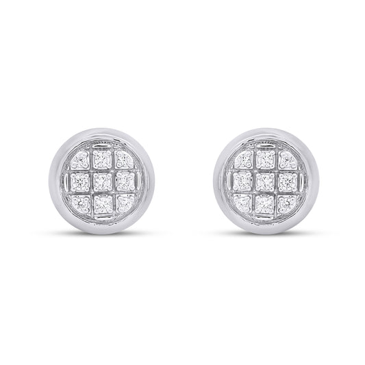 CLOSEOUT 10KT 0.05CT D-EARRINGS"ROUND"