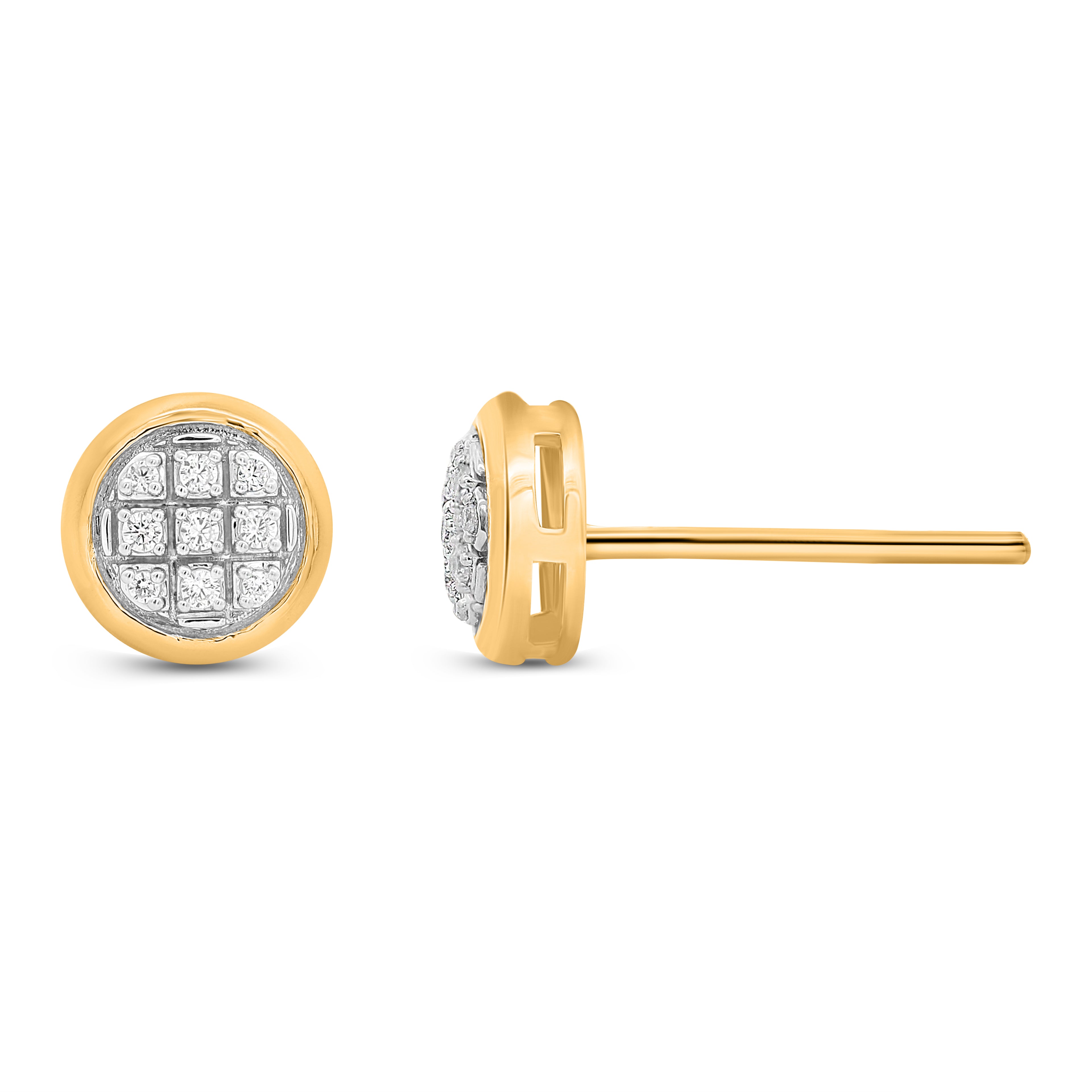 CLOSEOUT 10KT 0.05CT D-EARRINGS