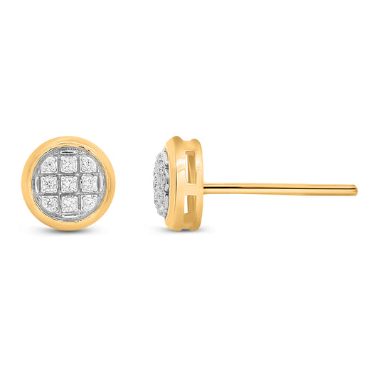 CLOSEOUT 10KT 0.05CT D-EARRINGS