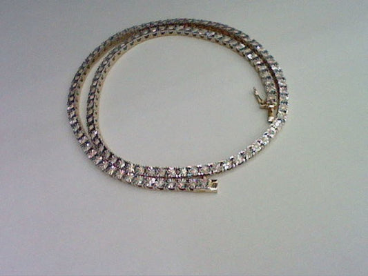 10KT 2.29CT D- NECKLACE "FOUR PRONGS FANUC"