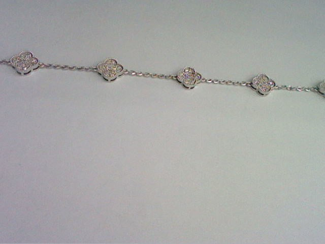 14KT 0.96CT D- BRACELET "CLOVER"