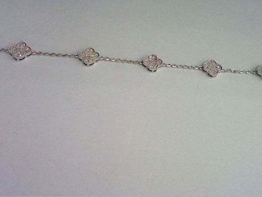 14KT 0.96CT D- BRACELET "CLOVER"