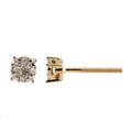 10KT 0.05-0.06CT D-EARRINGS "SUPER FLOWER"