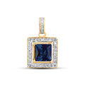 10KT 0.13CT D-"SAPHIRE" (PENDANT)