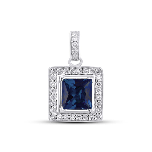 10KT 0.13CT D- "SAPHIRE" PENDANT
