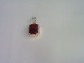 10KT 0.33CT D- LADIES PENDANT "RED STONE"