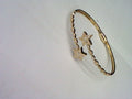 10KT 0.56CT D-BYPASS BANGLE STAR""