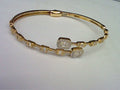 10KT 0.84CT D-BYPASS BANGLE