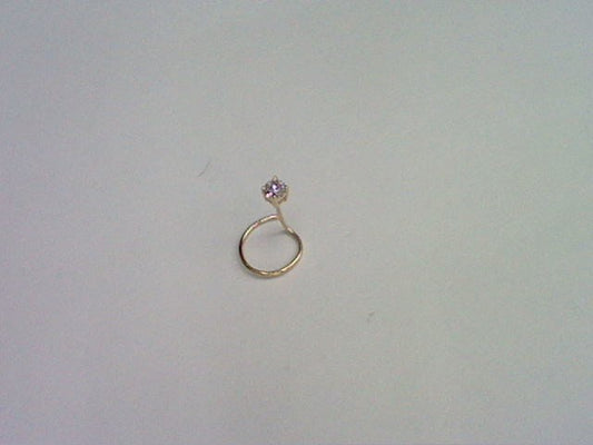 10KT 0.08CT D- NOSE PIN