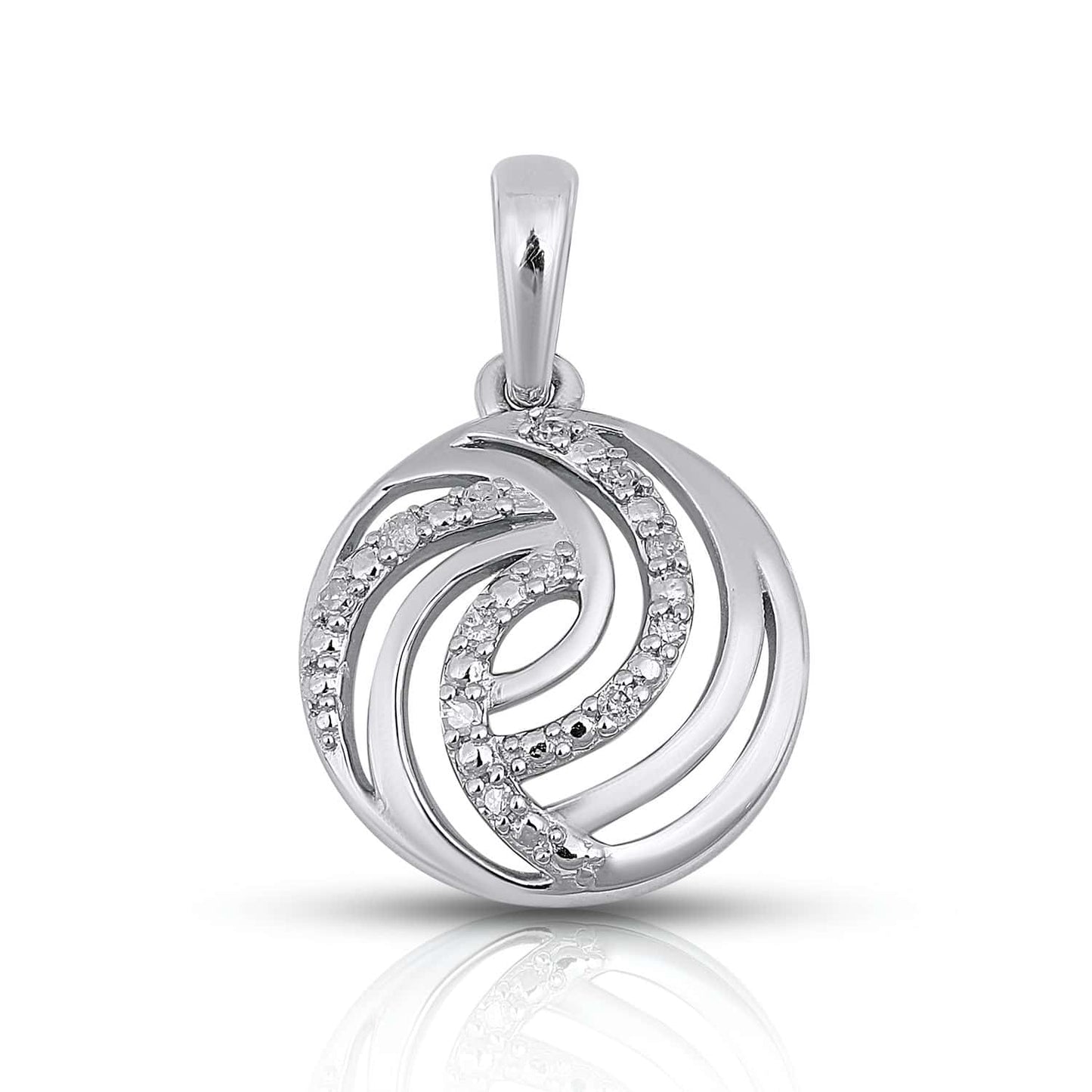 925 SS 0.05CT D- LADIES PENDANT