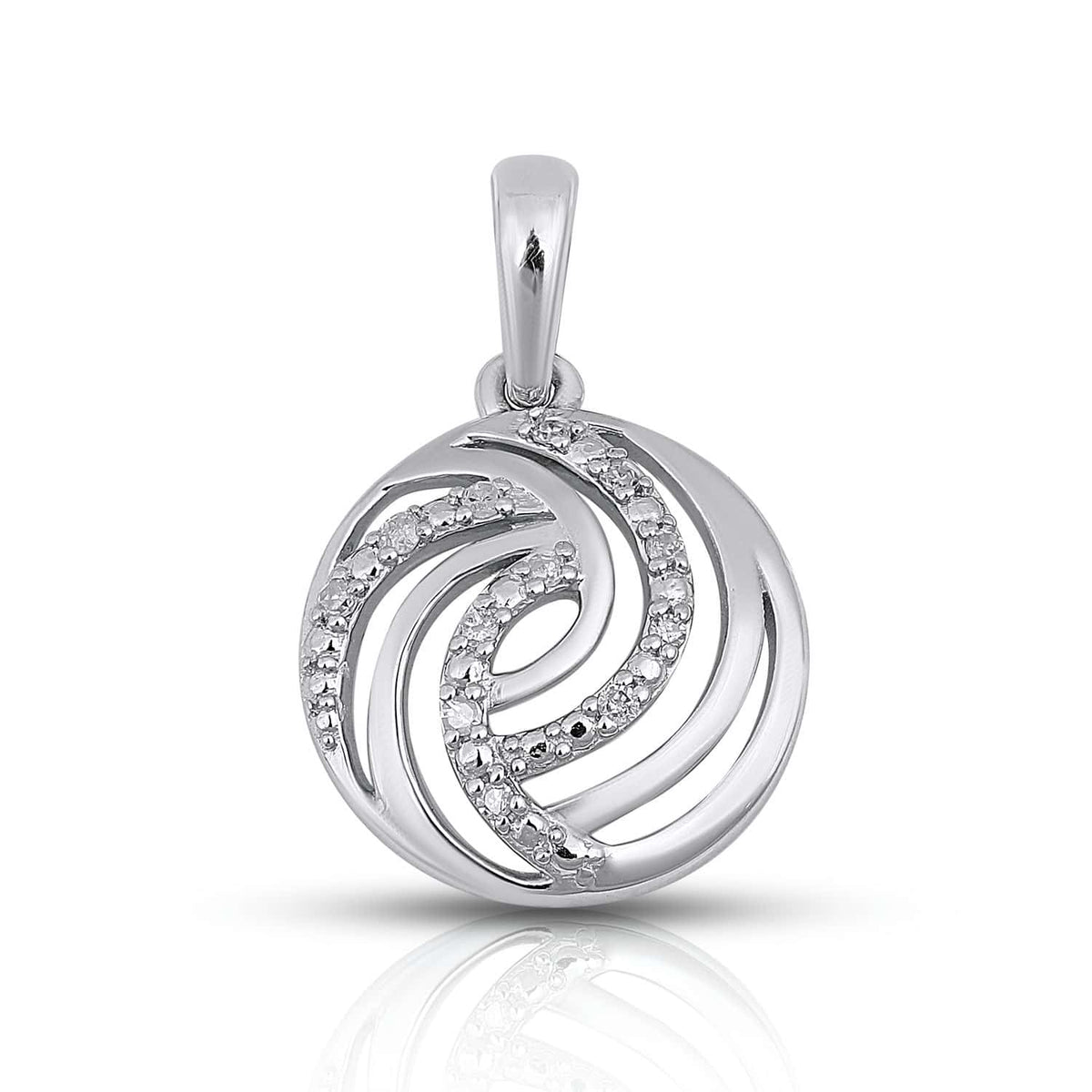 925 SS 0.05CT D- LADIES PENDANT