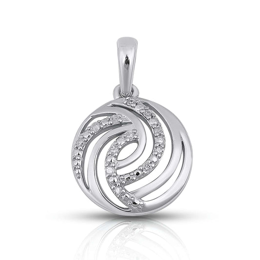 925 SS 0.05CT D- LADIES PENDANT