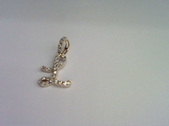 10KT 0.17CT D- CURSIVE FANUC INITIAL L""