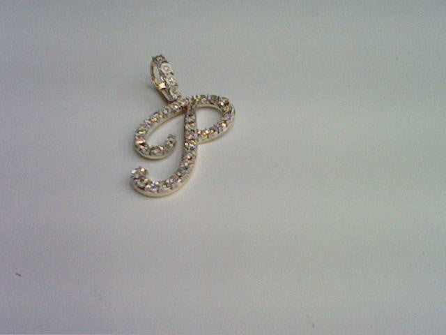10KT 0.23CT D- CURSIVE FANUC INITIAL P""