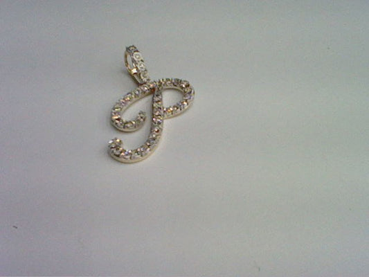10KT 0.23CT D- CURSIVE FANUC INITIAL P""
