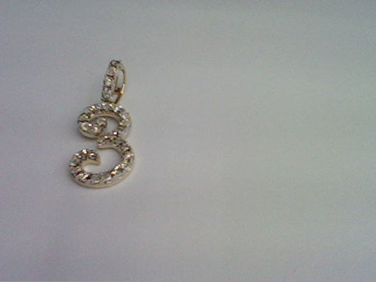 10KT 0.16CT D- CURSIVE FANUC INITIAL NUMBER 3""