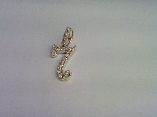 10KT 0.13CT D-  CURSIVE FANUC INITIAL NUMBER 7""
