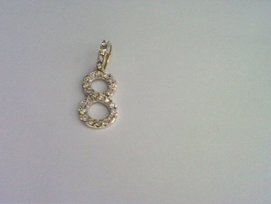 10KT 0.17CT  D- CURSIVE FANUC INITIAL NUMBER 8""