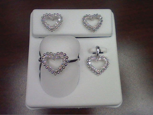 10KT 0.34-0.36CT D-SET (RING, PENDANT & EARRINGS)
