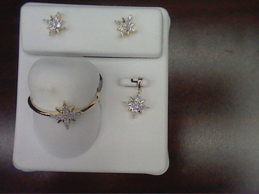 10KT 0.26-0.27CT D-SET (RING, PENDANT & EARRINGS)