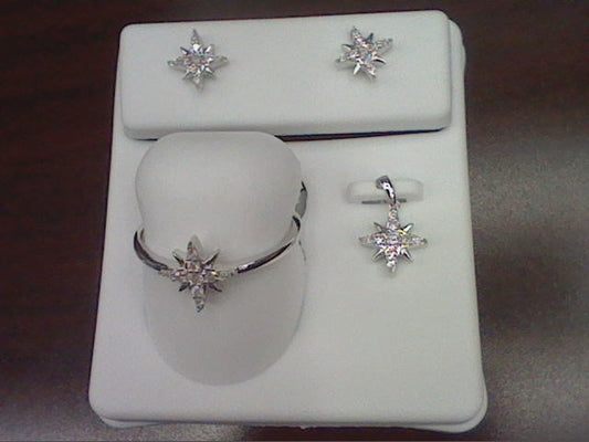 10KT 0.25-0.26CT D-SET (RING, PENDANT & EARRINGS)
