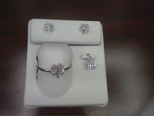 10KT 0.29-0.30CT D-SET (RING, PENDANT & EARRINGS)