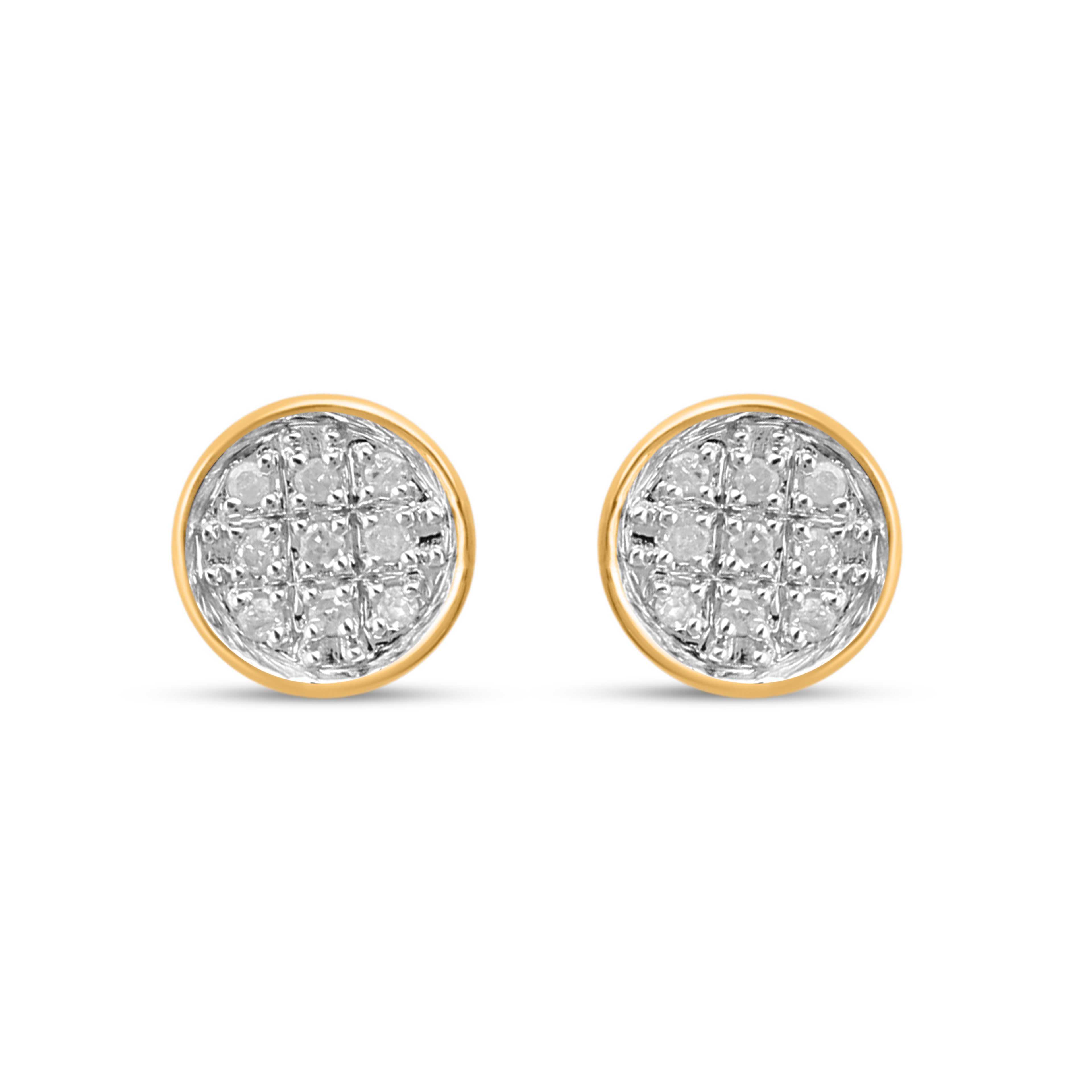 CLOSEOUT 10KT 0.05CT D-EARRINGS