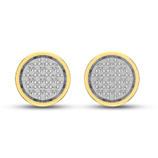CLOSEOUT 10KT 0.05CT D-DARK POLISH EARRINGS