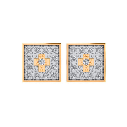 CLOSEOUT 10KT 0.05CT D-EARRINGS DARK POLISH