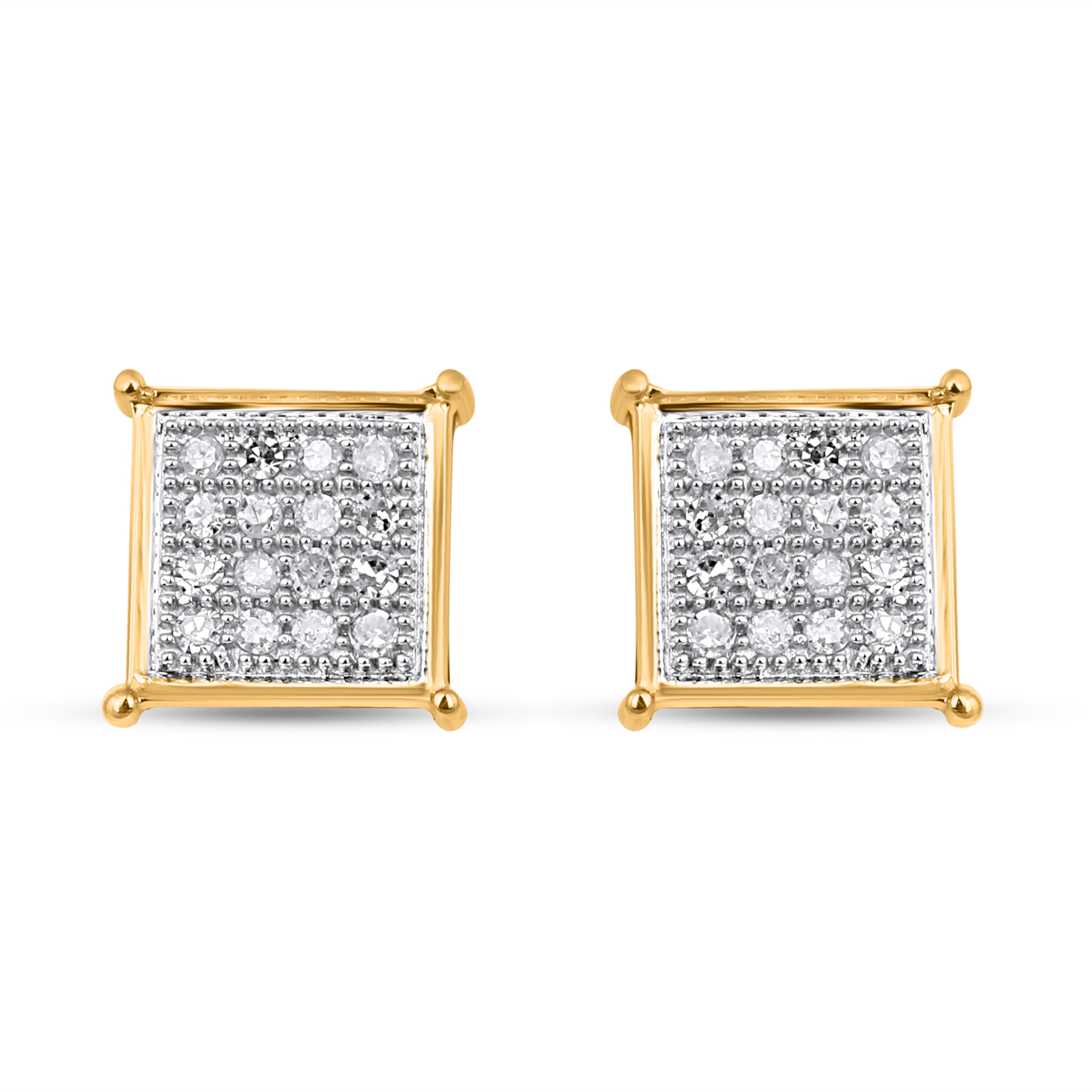 CLOSEOUT 10KT 0.10CT D-EARRINGS