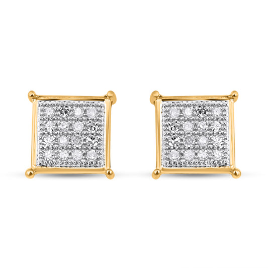 CLOSEOUT 10KT 0.10CT D-EARRINGS
