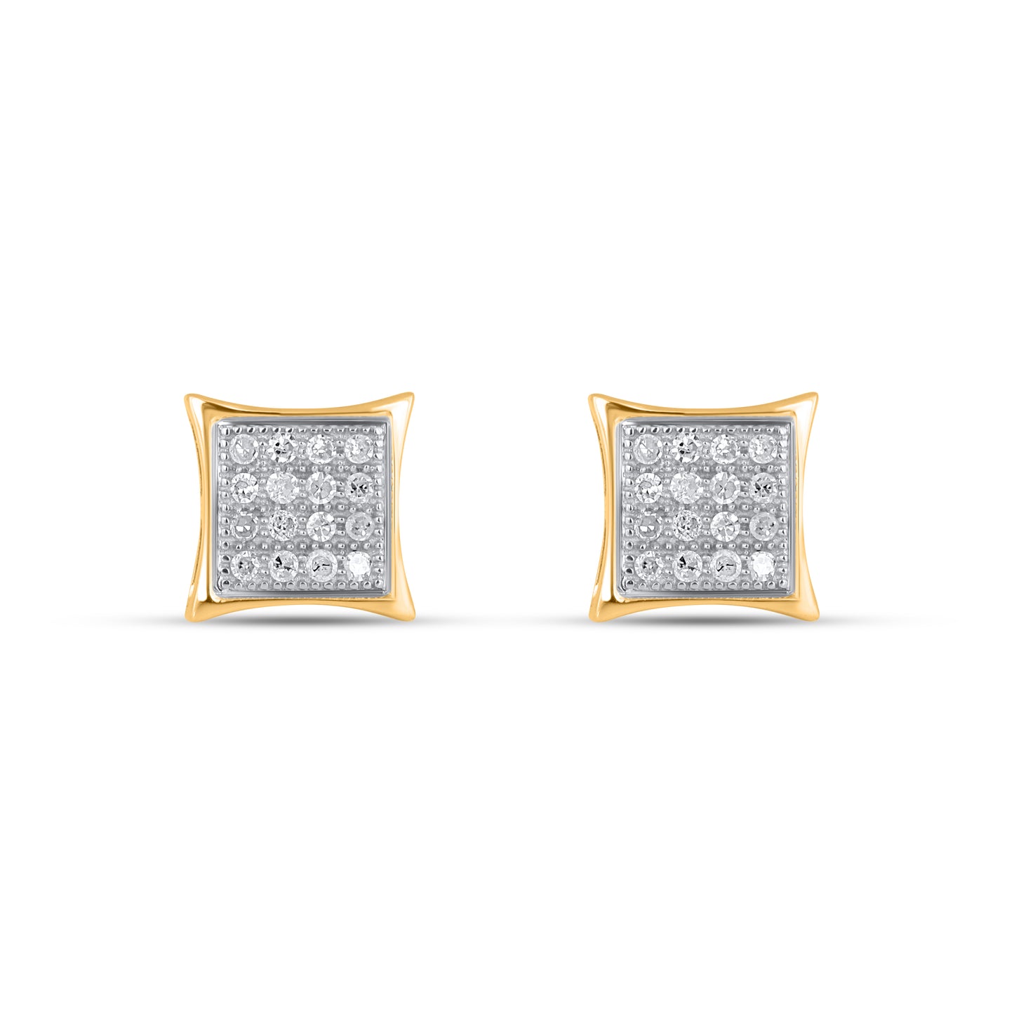 CLOSEOUT 10KT 0.10CT D-EARRINGS